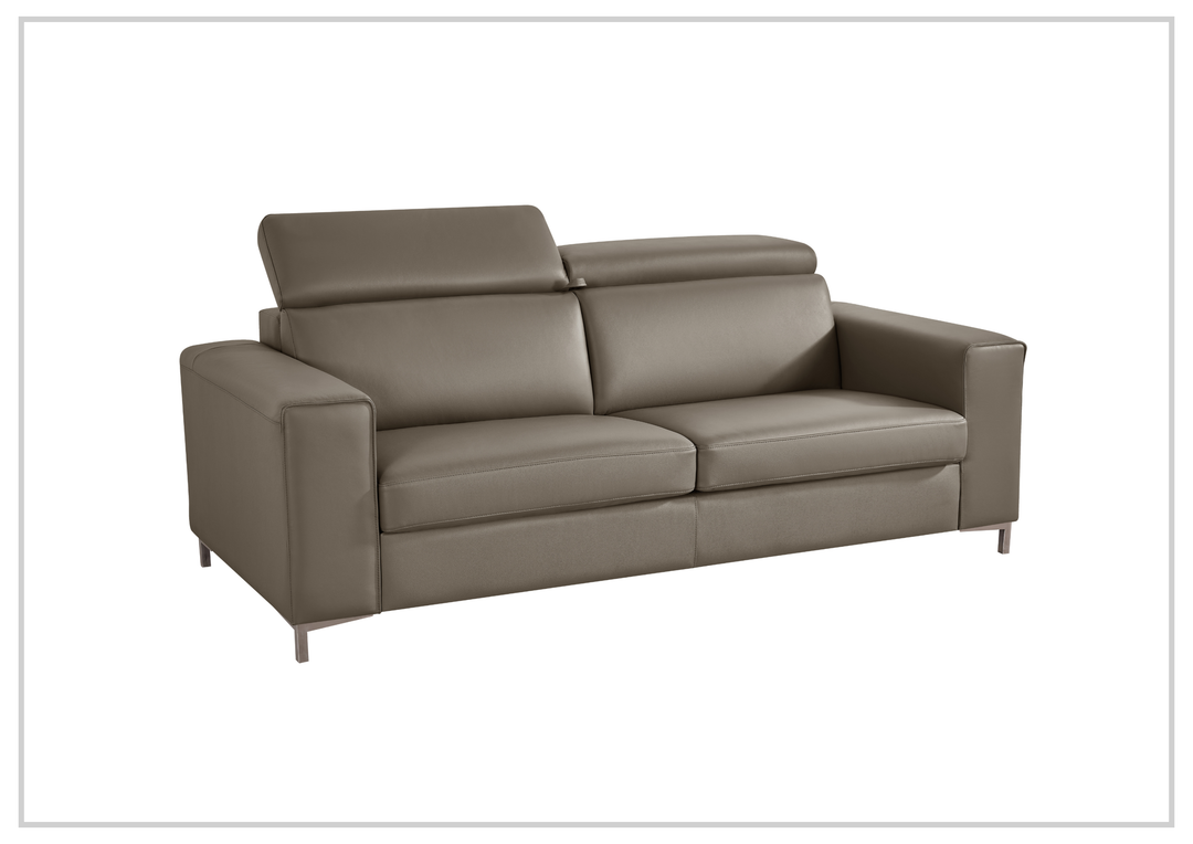 Klaussner Paris Leather Sleeper Sofa with Easy Open mechanism