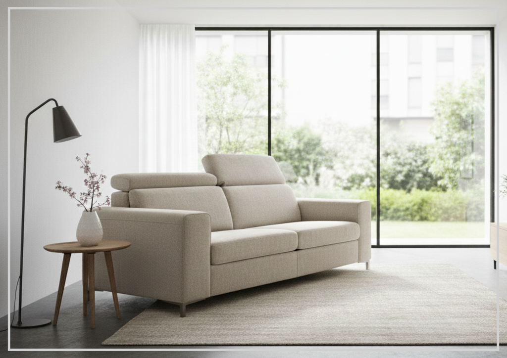 Gio Italia Paris Fabric Sleeper Sofa with Easy Open mechanism - Jennihome