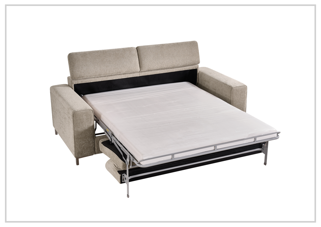 Klaussner Paris Leather Sleeper Sofa with Easy Open mechanism