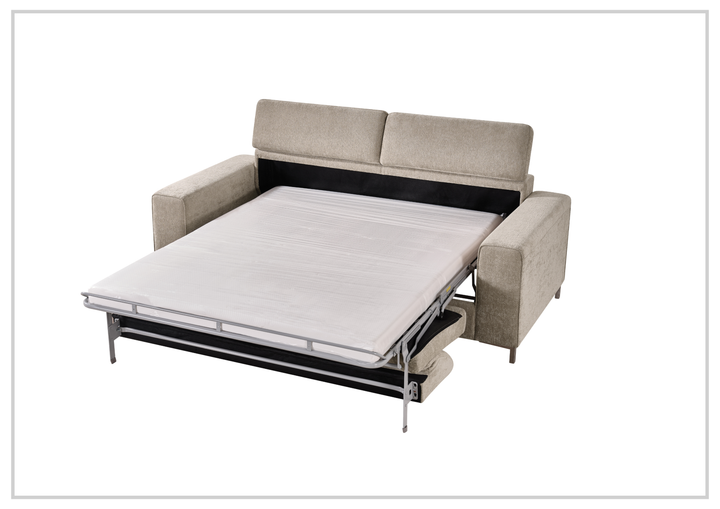 Klaussner Paris Leather Sleeper Sofa with Easy Open mechanism