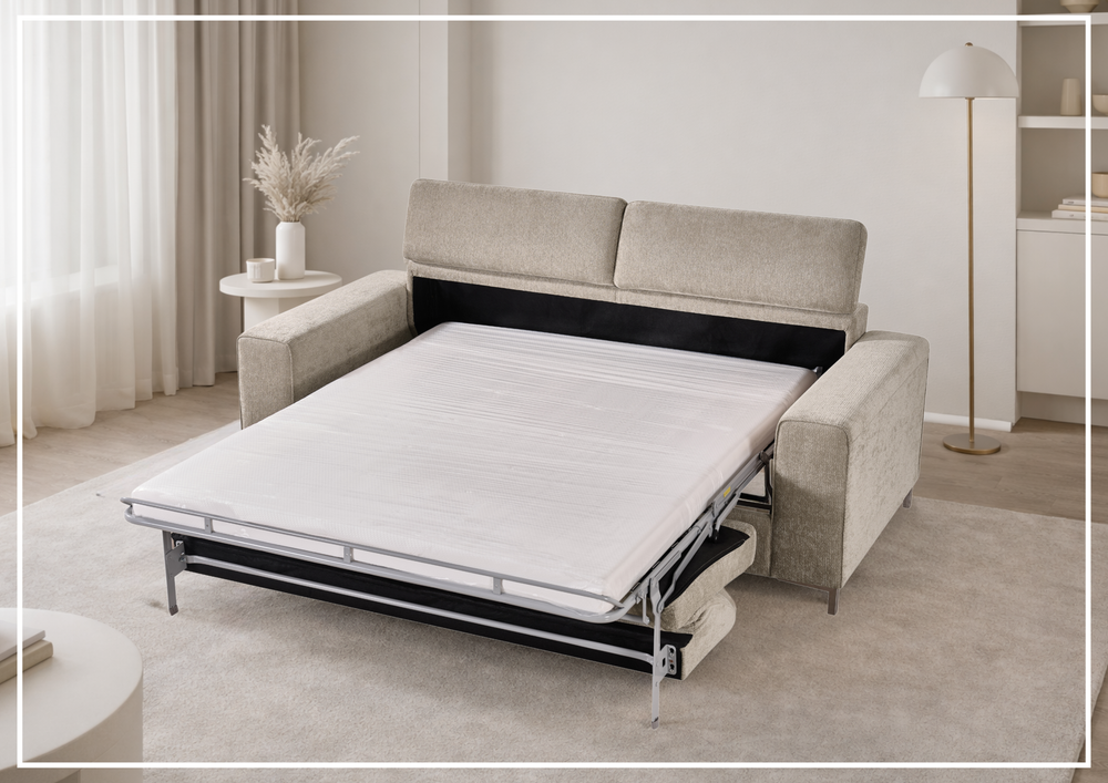 Gio Italia Paris Fabric Sleeper Sofa with Easy Open mechanism - Jennihome