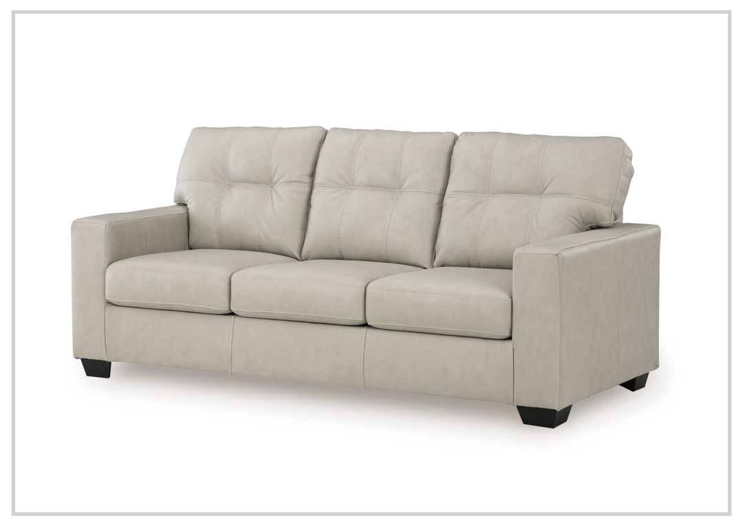 Salvatore Queen Leather Sofa Sleeper | Memory Foam Mattress | Gio Italia