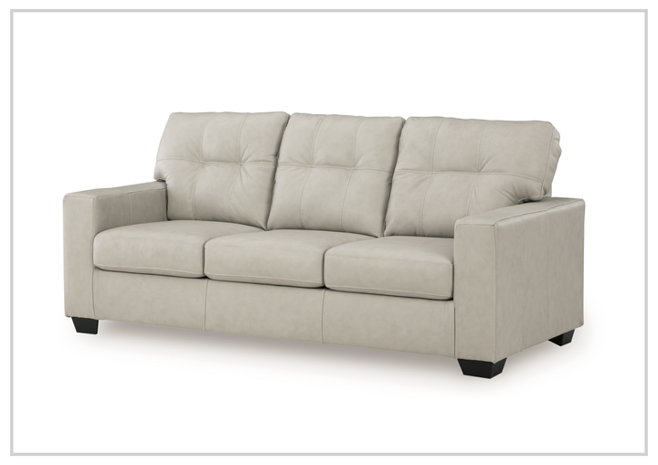Salvatore Queen Leather Sofa Sleeper | Memory Foam Mattress | Gio Italia