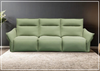 Vittoria 3-Seater Leather Power Reclining Sofa in Bold Green by Gio Italia - Jennihome