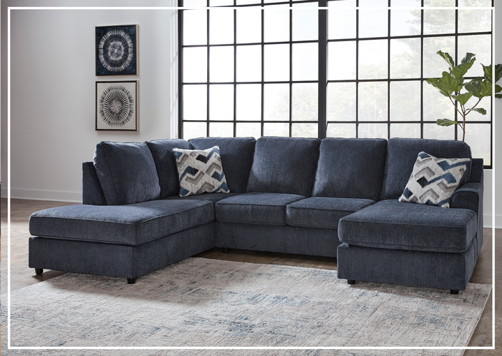 Gio Italia Albair Place U-Shape 2-Piece Sectional in Cobalt-Jennihome