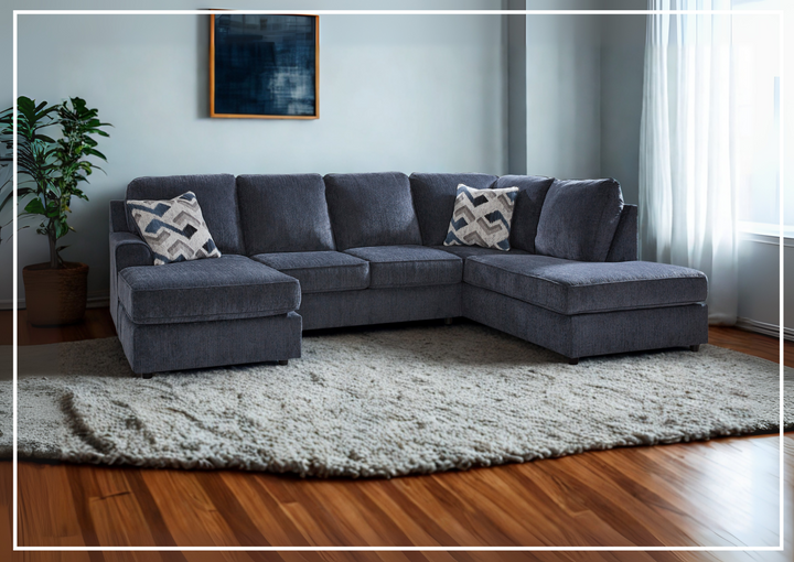 Gio Italia Albair Place U-Shape 2-Piece Sectional in Cobalt-Jennihome