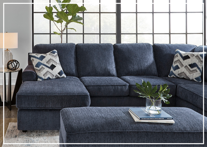 Gio Italia Albair Place U-Shape 2-Piece Sectional in Cobalt-Jennihome