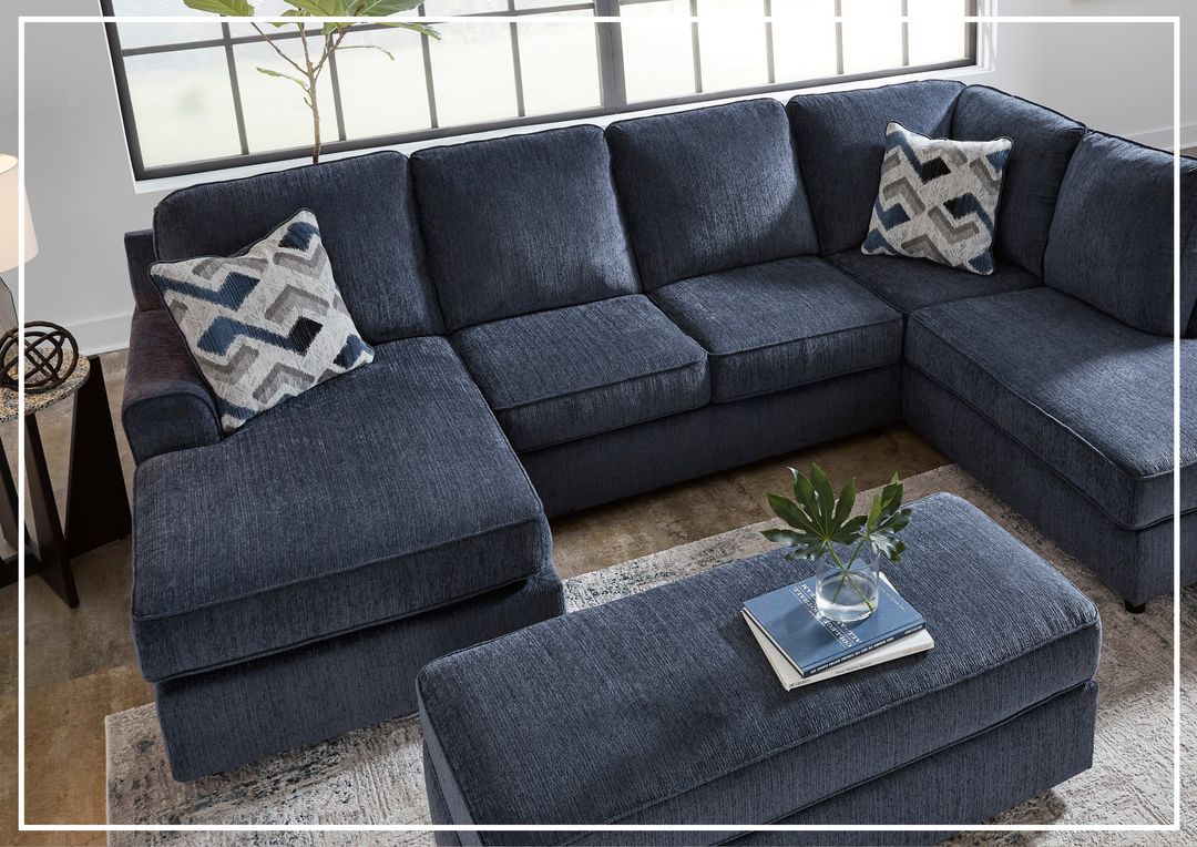Gio Italia Albair Place U-Shape 2-Piece Sectional in Cobalt-Jennihome
