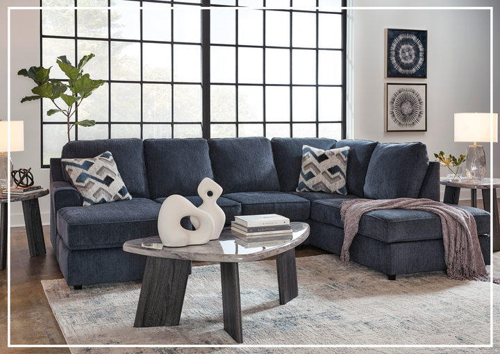 Gio Italia Albair Place U-Shape 2-Piece Sectional in Cobalt-Jennihome