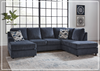 Gio Italia Albair Place U-Shape 2-Piece Sectional in Cobalt-Jennihome