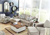Gio Italia Albany L-Shape Fabric Sofa Chaise With Decorative Pillows-Jennihome