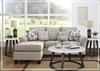 Gio Italia Albany L-Shape Fabric Sofa Chaise With Decorative Pillows-Jennihome