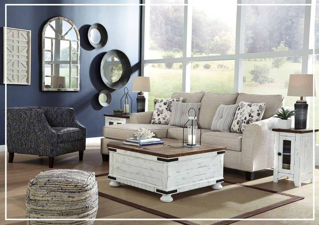 Gio Italia Albany L-Shape Fabric Sofa Chaise With Decorative Pillows-Jennihome