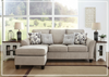 Gio Italia Albany L-Shape Fabric Sofa Chaise With Decorative Pillows-Jennihome