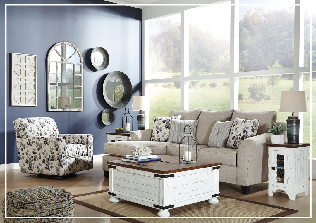 Gio Italia Albany L-Shape Fabric Sofa Chaise With Decorative Pillows-Jennihome