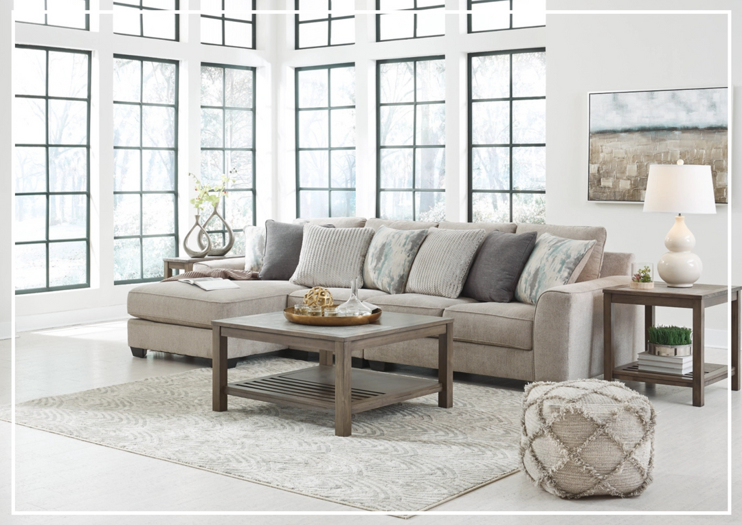 Gio Italia Alderley  L-Shape Sectional Loveseat with Chaise-Jennihome