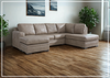 Gio Italia Ametto 2-Piece Brown Leather Sectional Sofa with Chaise