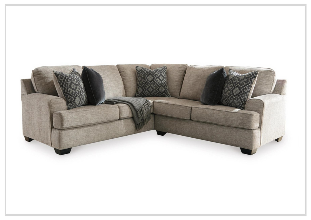 Gio Italia Bavarian Fabric Sectional With Soft Pillow In Stone-Jennihome