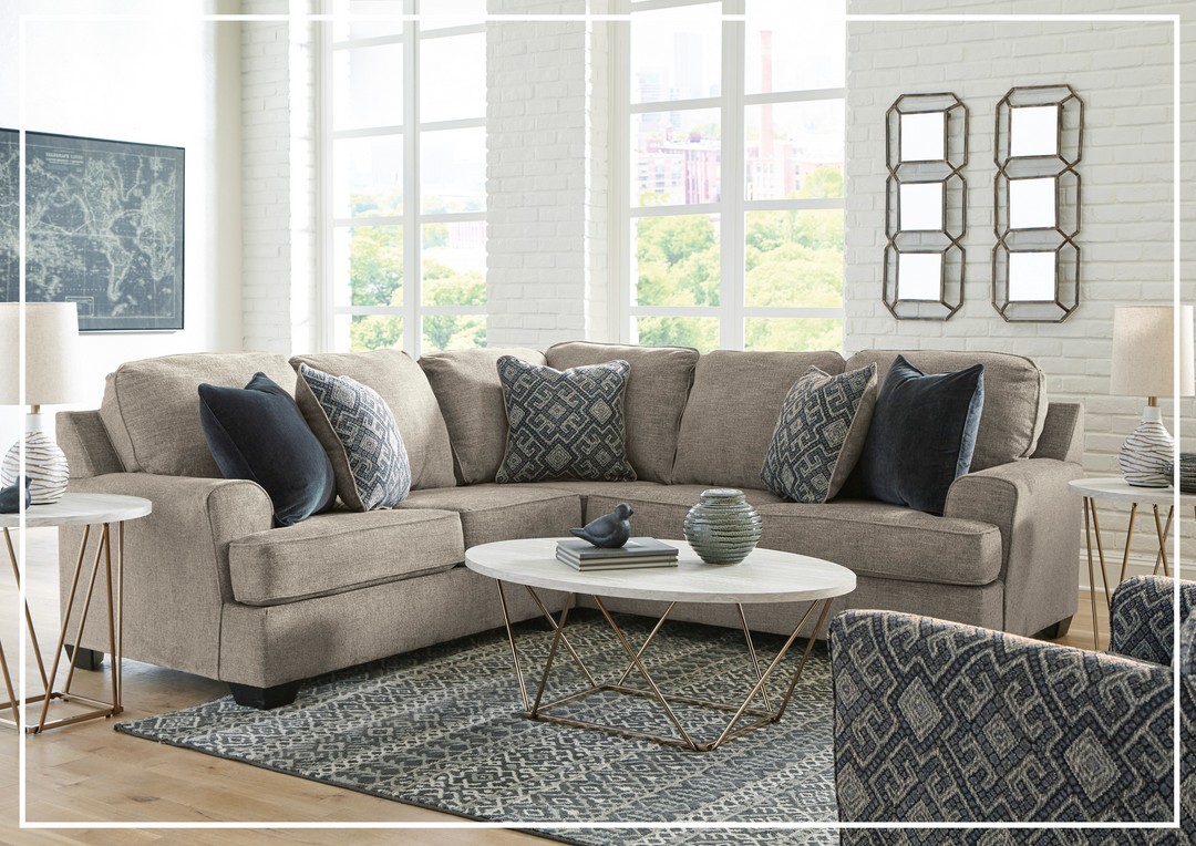 Gio Italia Bavarian Fabric Sectional With Soft Pillow In Stone-Jennihome