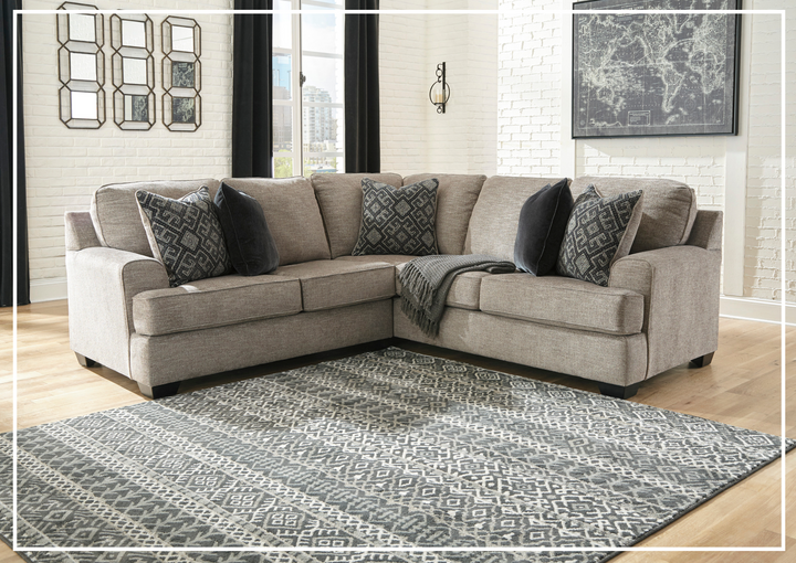 Gio Italia Bavarian Fabric Sectional With Soft Pillow In Stone-Jennihome