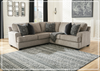 Gio Italia Bavarian Fabric Sectional With Soft Pillow In Stone-Jennihome