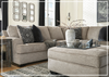 Gio Italia Bavarian Fabric Sectional With Soft Pillow In Stone-Jennihome
