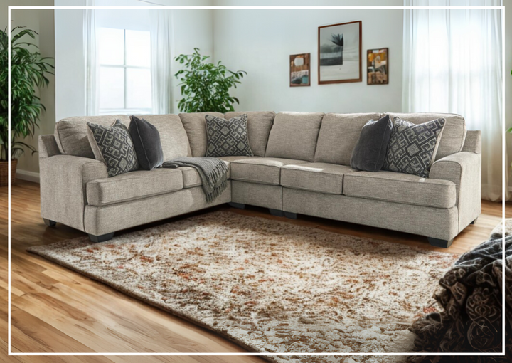 Gio Italia Bavarian Fabric Sectional With Soft Pillow In Stone-Jennihome