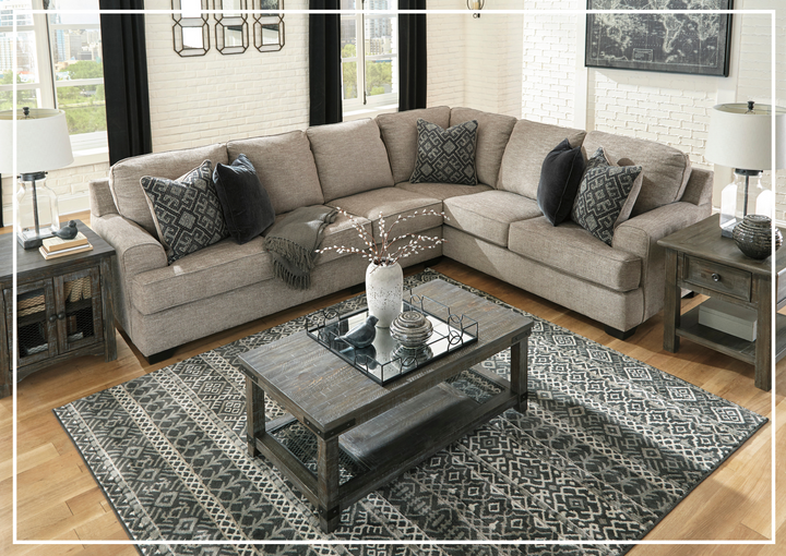 Gio Italia Bavarian Fabric Sectional With Soft Pillow In Stone-Jennihome