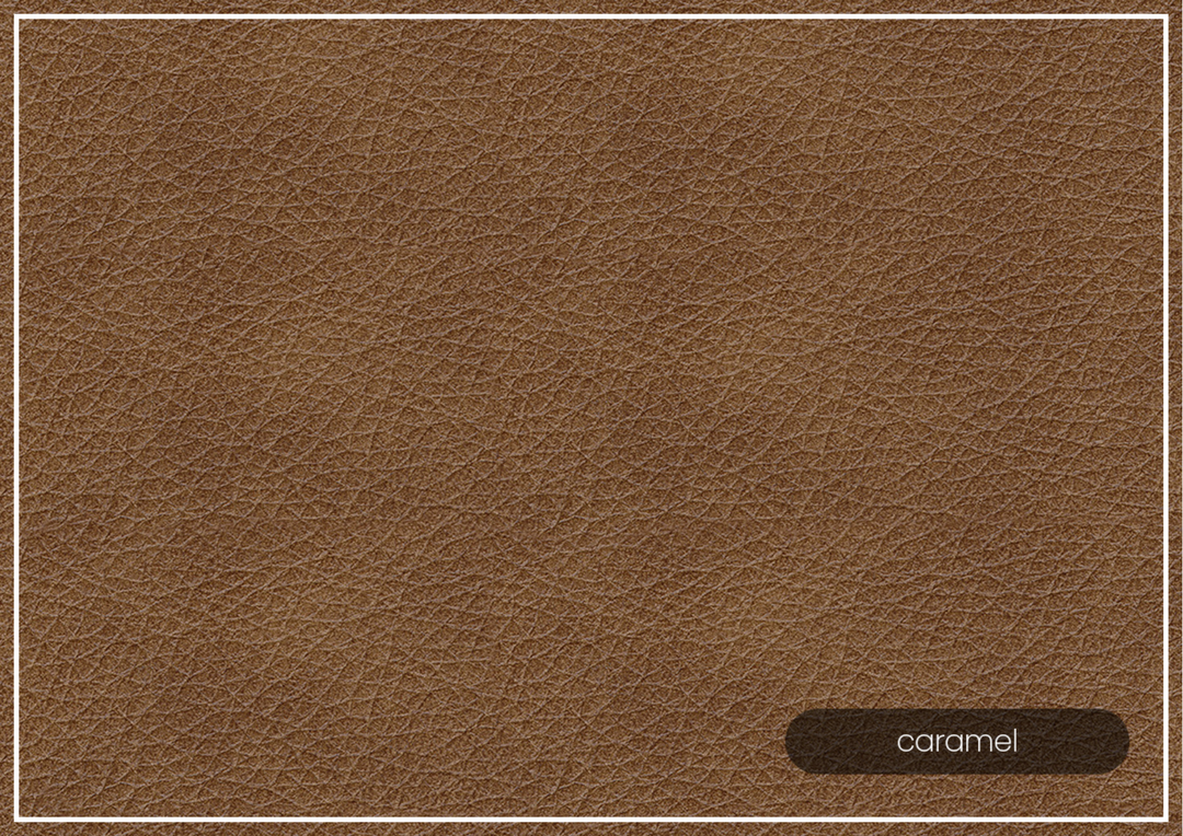 Gio Italia Bella 3-Seater Queen Leather Sofa Sleeper in caramel brown
