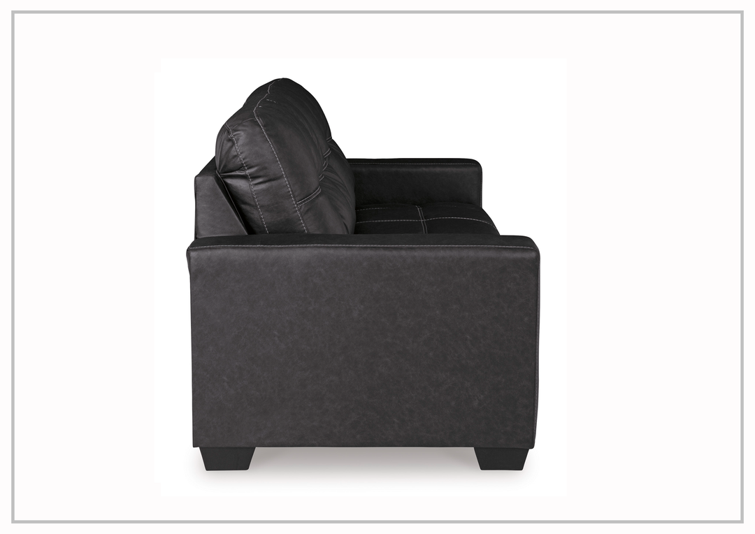 Gio Italia Bellagio Leather Sofa With Track Arms