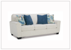 Gio Italia Claire 3-Seater Fabric Queen Sleeper Sofa in Blue