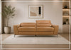 Gio Italia Florence Modern Clay Leather Sofa with Metal Legs-Jenni Home