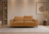 Gio Italia Florence Modern Clay Leather Sofa with Metal Legs-Jenni Home