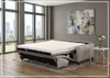 Granton Queen Leather Sleeper Sofa | Memory Foam Mattress | Gio Italia