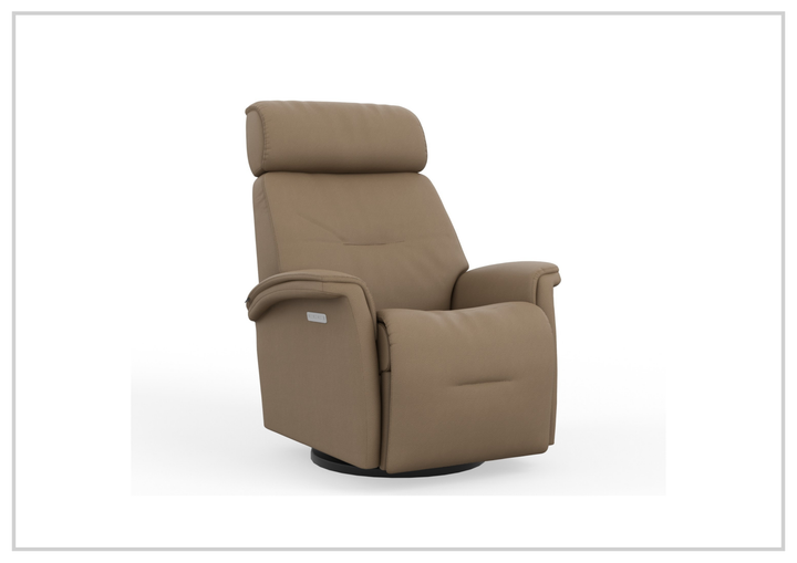 Fjords Rome Leather Power Recliner with Motorized Controls-Jennihome