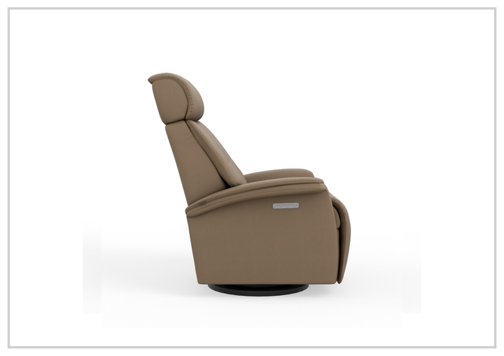Fjords Rome Leather Power Recliner with Motorized Controls-Jennihome