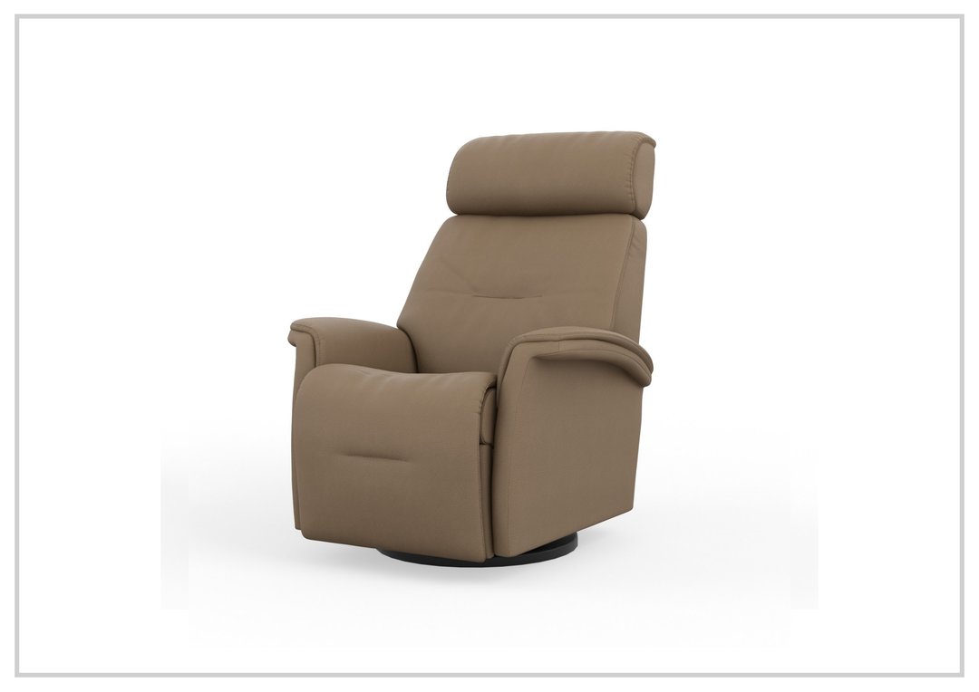 Fjords Rome Leather Power Recliner with Motorized Controls-Jennihome