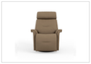 Fjords Rome Leather Power Recliner with Motorized Controls-Jennihome