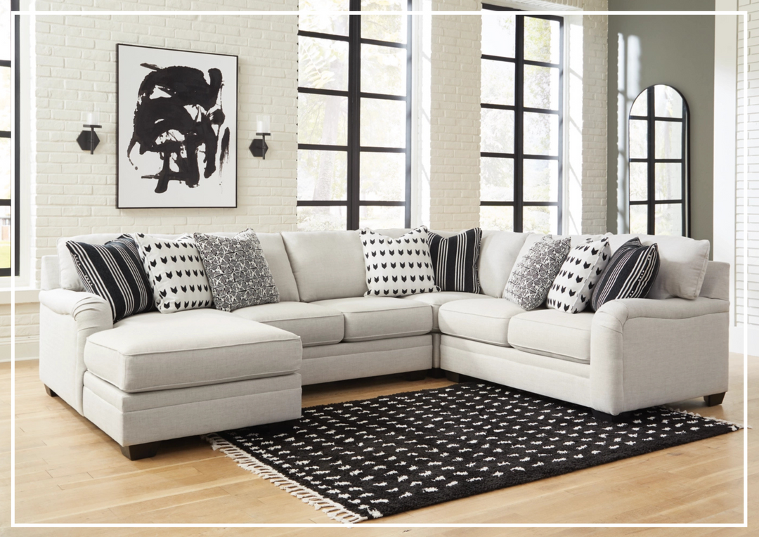 Gio Italia Hawthorne Gray Modular Sectional with Chaise-Jennihome