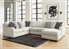 Gio Italia Hawthorne Gray Modular Sectional with Chaise-Jennihome
