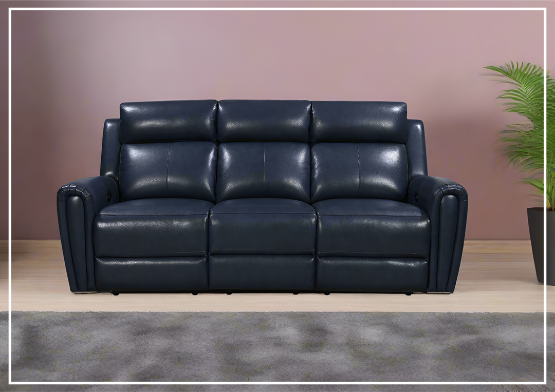 Gio Italia Jaspero Power Reclining Leather 3 Seater Sofa in three Color