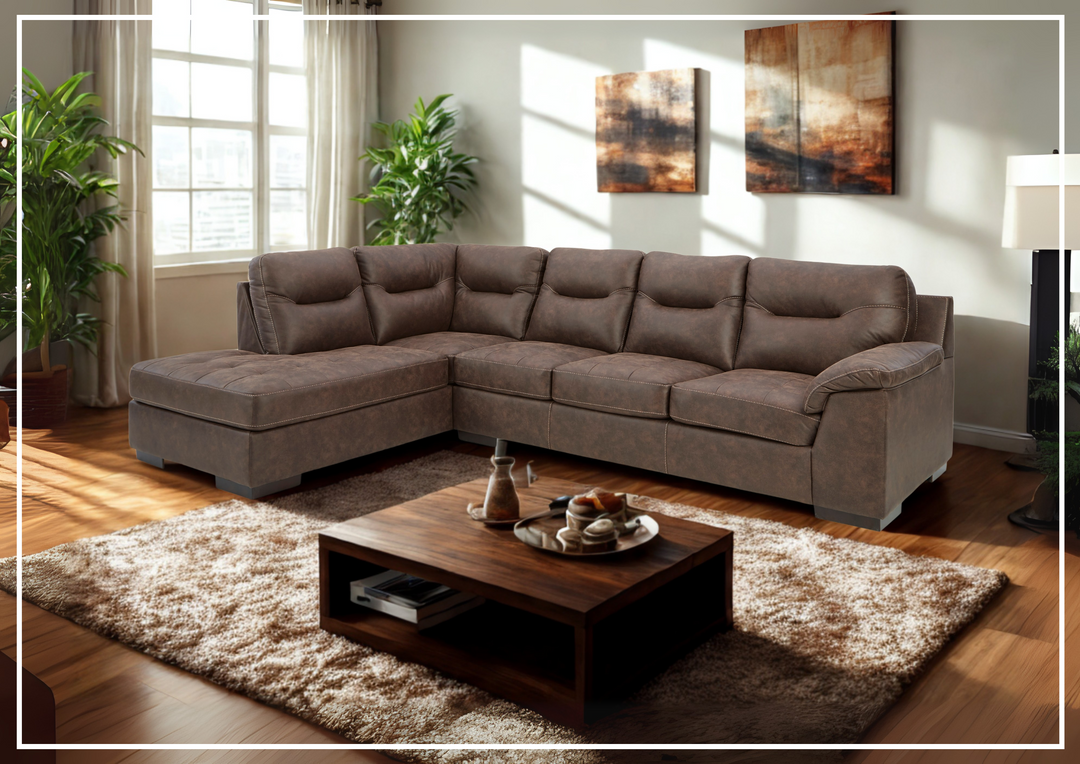 Gio Italia Maledra 2-Piece L-Shaped Sectional Sofa with Chaise