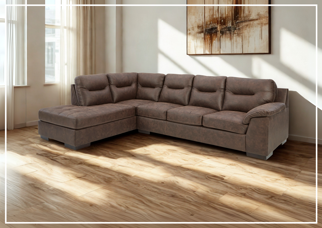 Gio Italia Maledra 2-Piece L-Shaped Sectional Sofa with Chaise