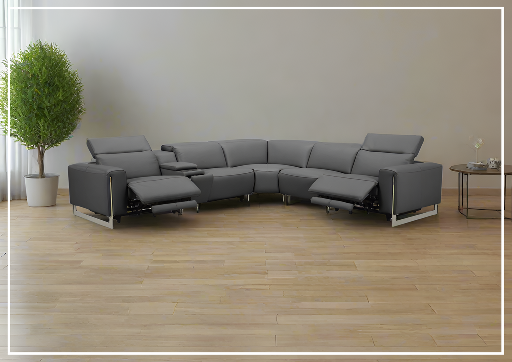 Picasso 6 Piece Italian Motion Reclining Sectional Sofa-jennihome