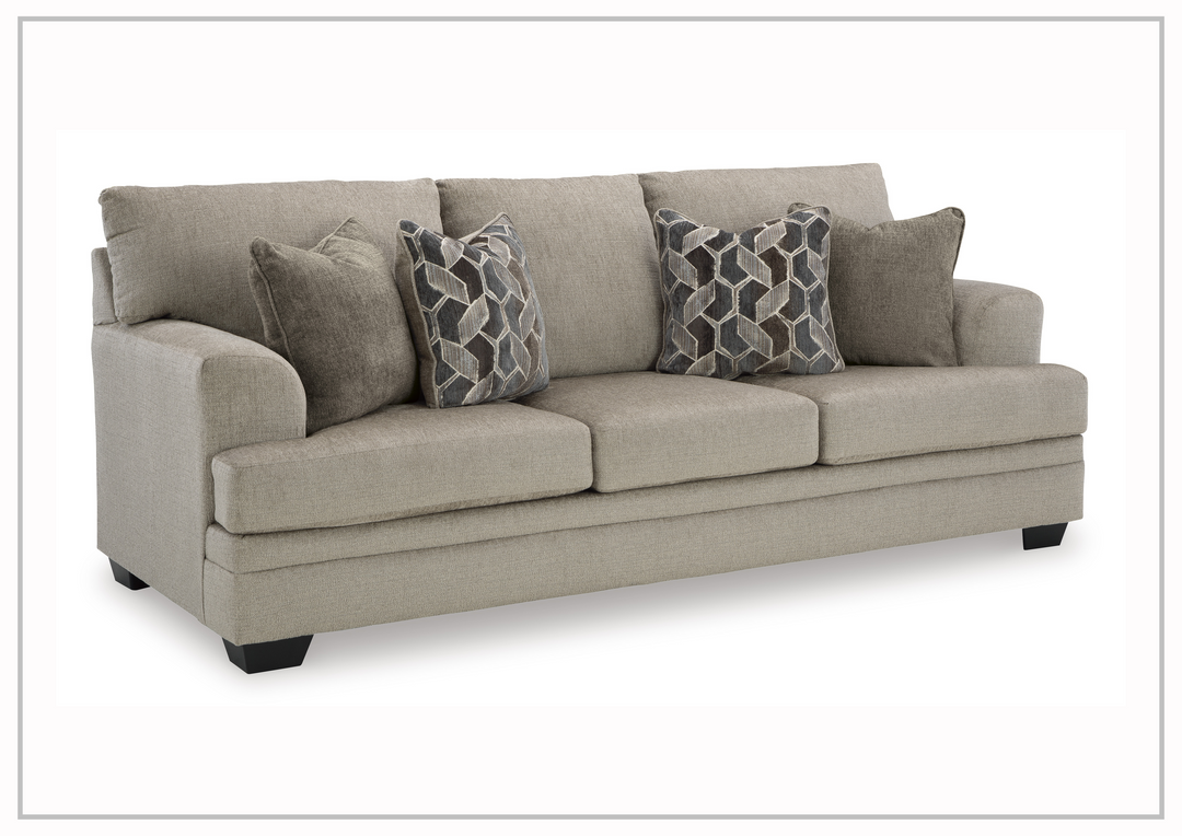 Gio Italia Seabrook 3-Seater Fabric Sofa
