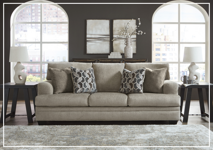 Gio Italia Seabrook 3-Seater Fabric Sofa