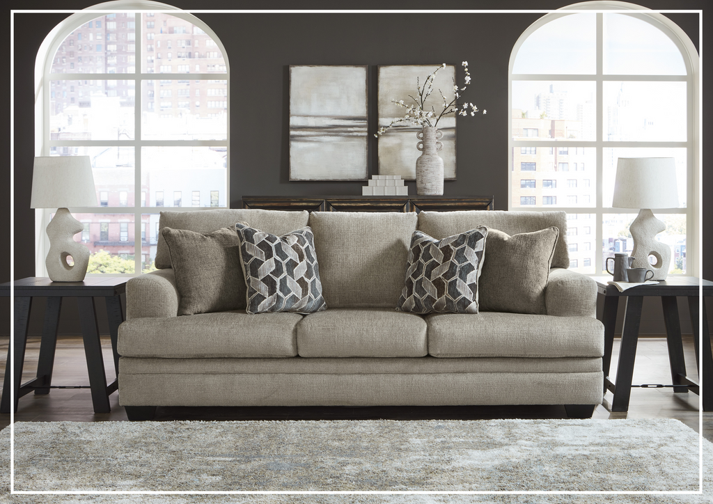 Gio Italia Seabrook 3-Seater Fabric Sofa