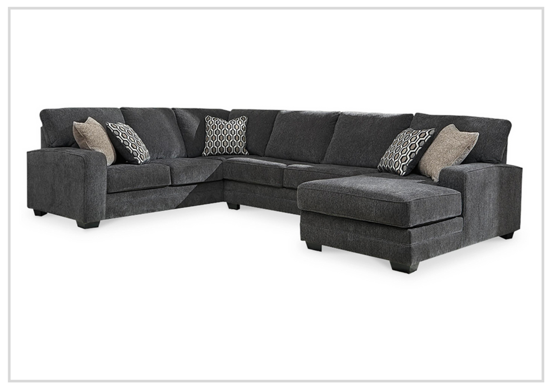 Gio Italia Traclen 3-Piece Fabric Sectional With Chaise In Slate-Jennihome