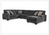 Gio Italia Traclen 3-Piece Fabric Sectional With Chaise In Slate-Jennihome