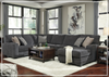 Gio Italia Traclen 3-Piece Fabric Sectional With Chaise In Slate-Jennihome